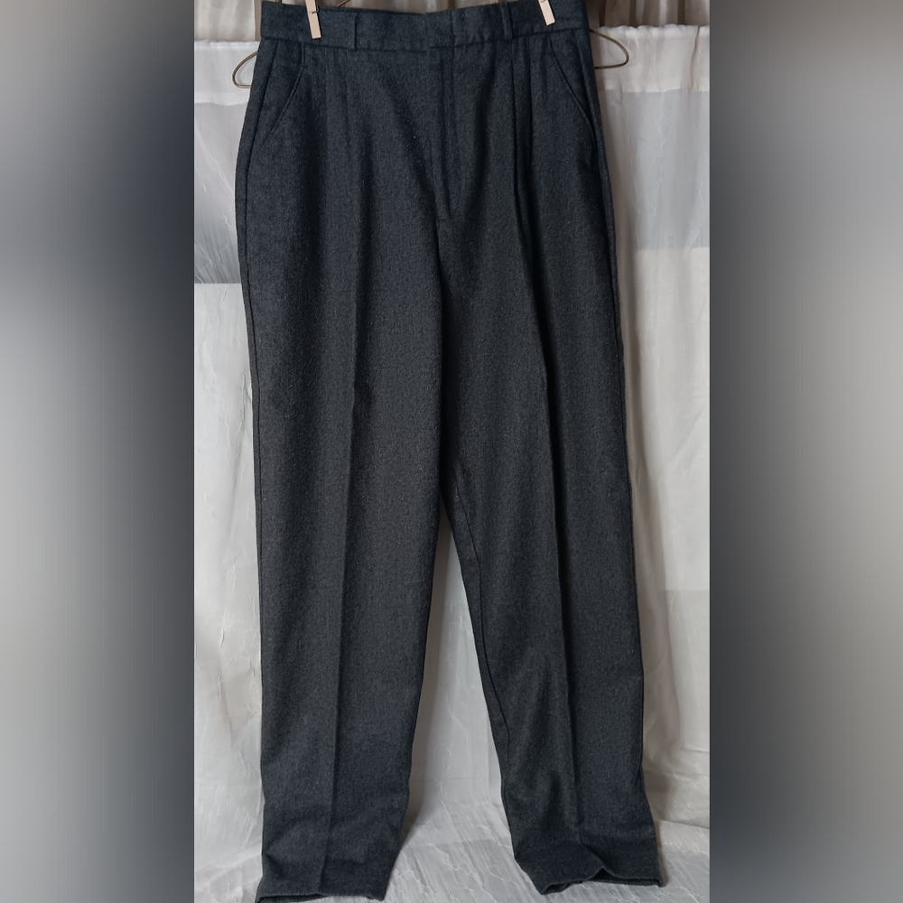 Lord Isaacs for Her Women's Size 10 Classic Grey Pants 100% Wool